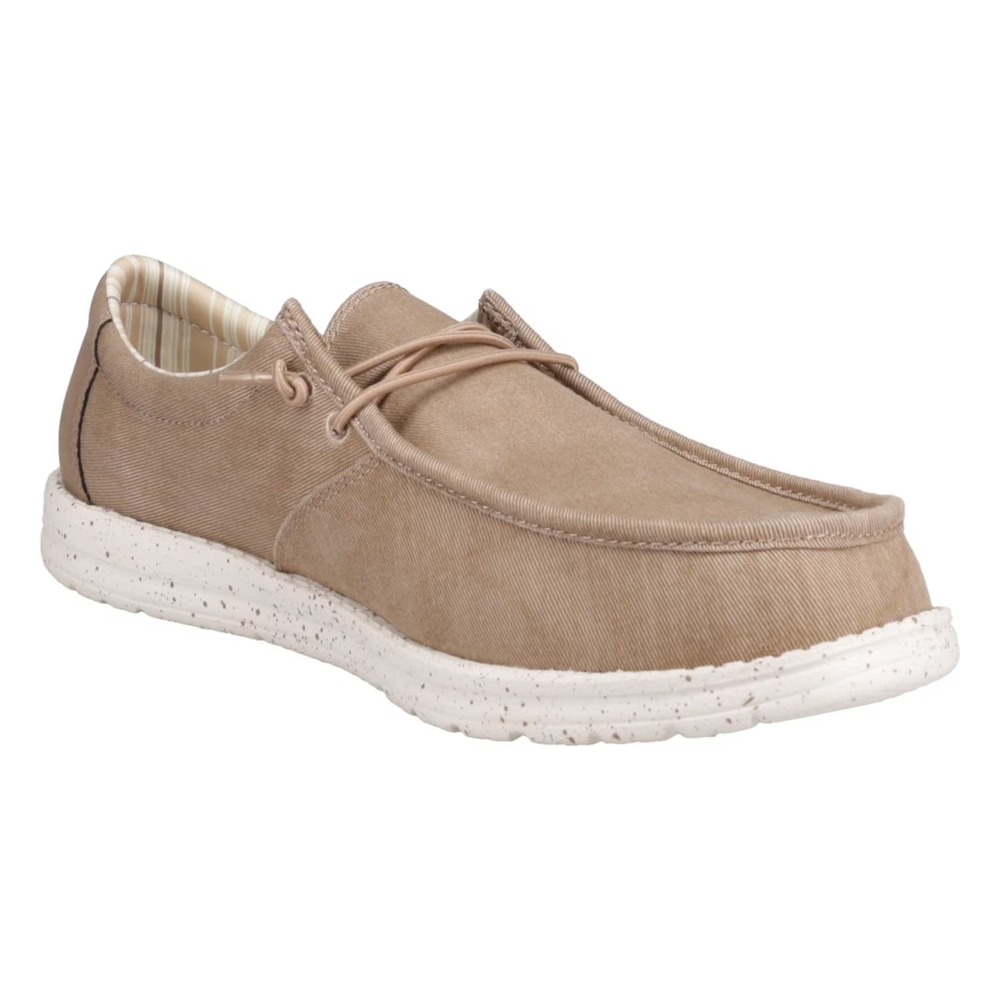 Eddie Bauer Men's Canvas Lace Up Loafer Size 11 Brown